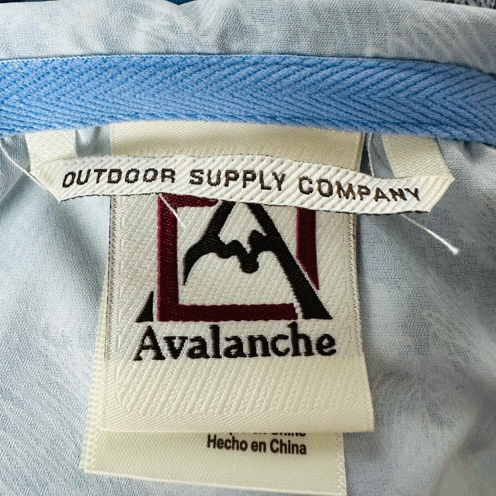 Avalanche Blue Floral Hooded Zip Windbreaker Bomber Jacket - Picture 4 of 5